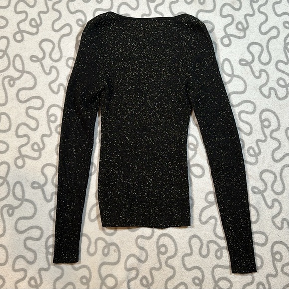 Anthropologie Black Sweetheart Sweater - Picture 2 of 6